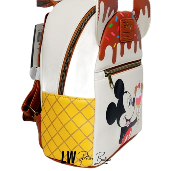 Loungefly x Disney Mickey Ice Cream Mini Backpack - Picture 4 of 8